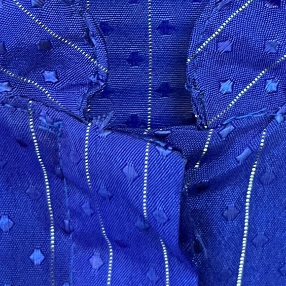 Woman's Seventies Shirt:  Blue - Picture 7 of 7